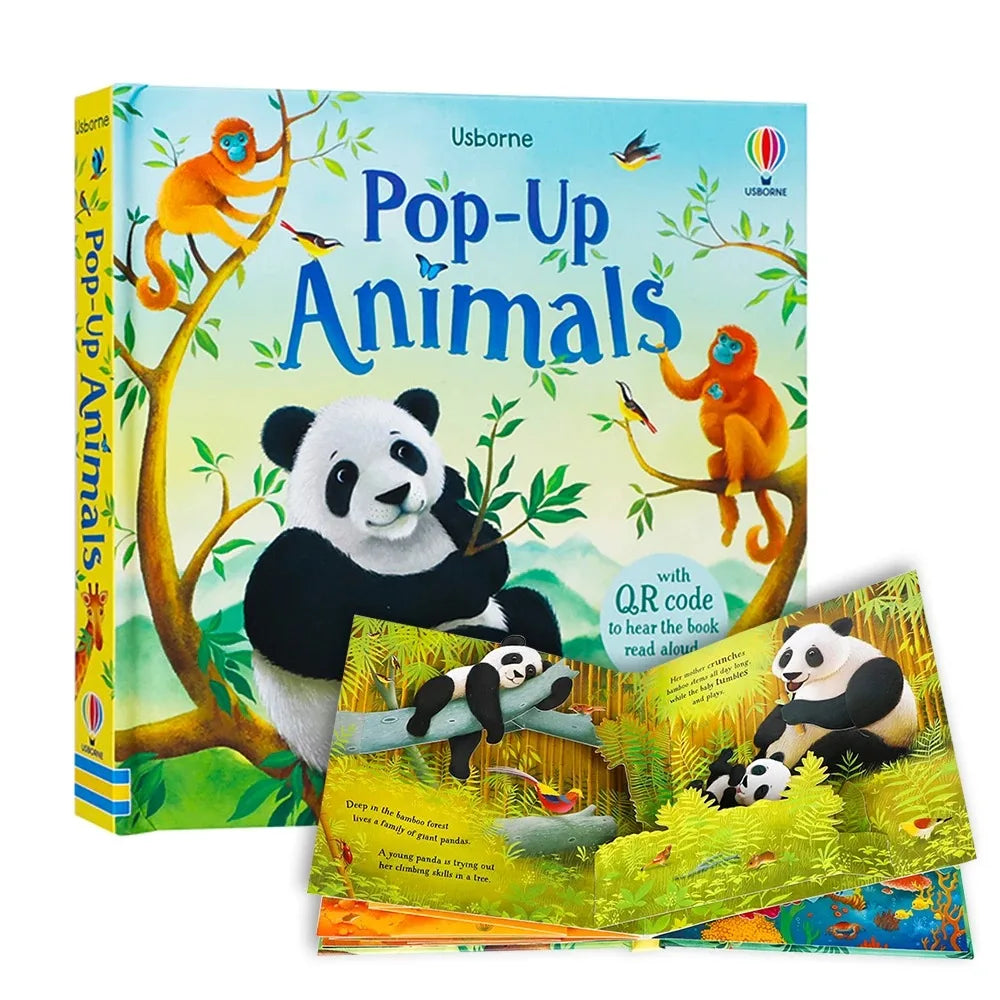 Young Children's Pop Up 3D Flap Picture English Books Fairy Tales Bedtime Reading Enlighten Learning Gift Montessori