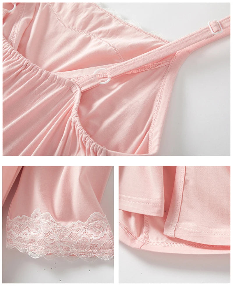 Maternity Labor Dress+Robe Childbirth Pregnancy Pajamas Sleepwear Nursing Sling Breastfeeding Nightgown - 2pcs/Set