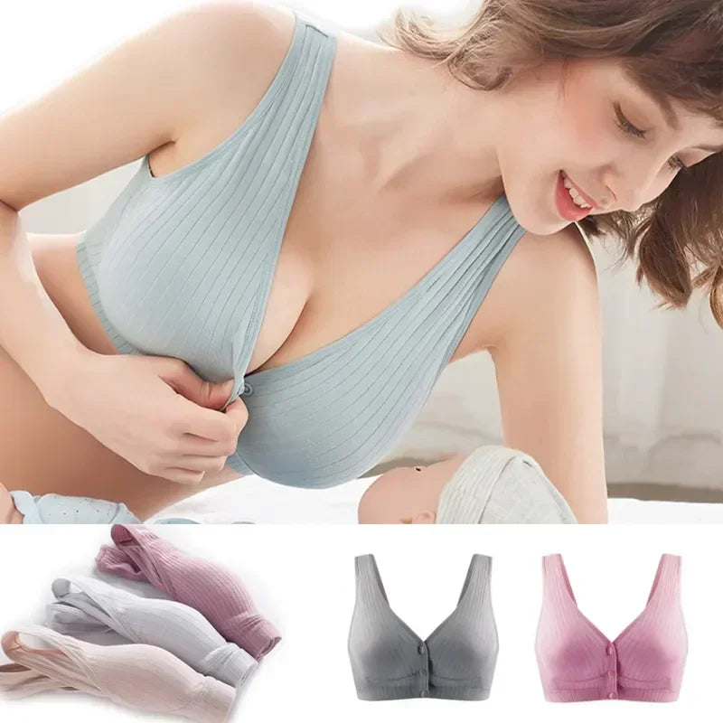 Maternity Nursing Vest Bras - Cotton, Sizes 36/80 -44/100