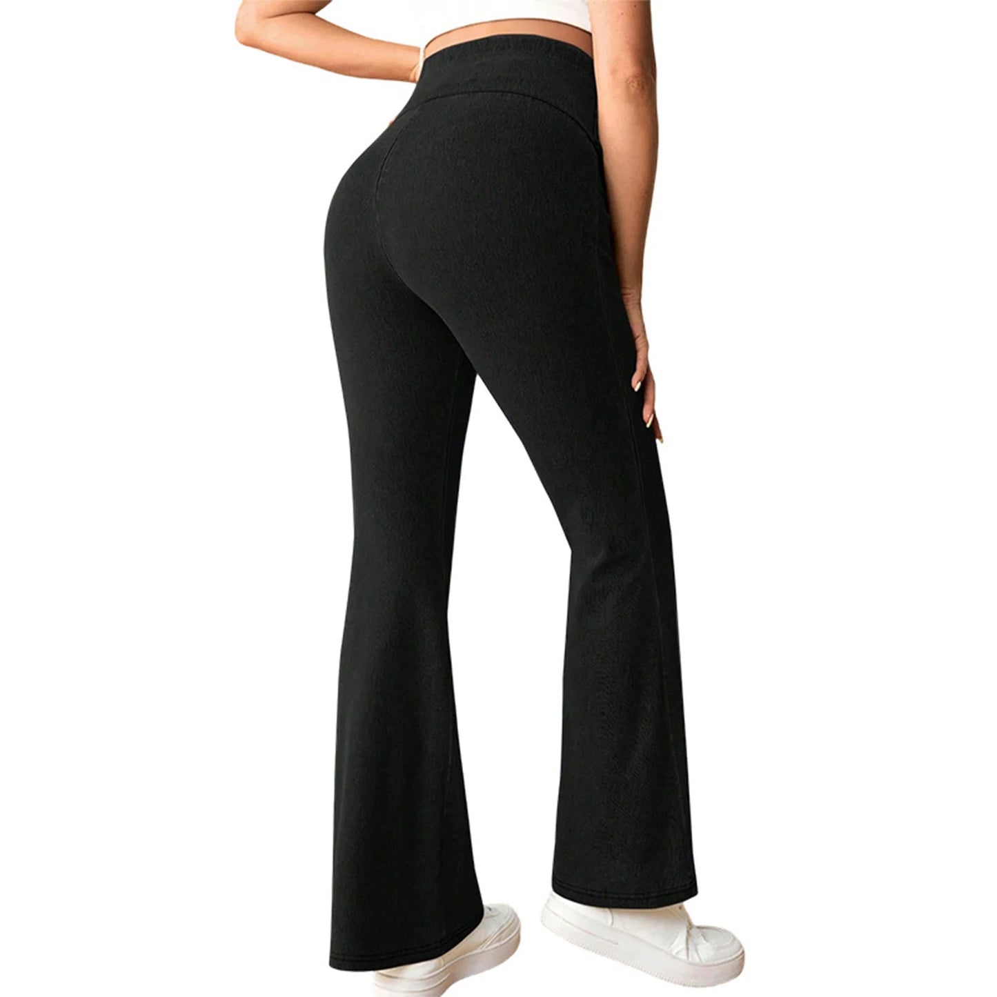 Maternity Flared Jeans & Pant with High Waist Over The Belly Bell-Botton Pants for Yoga Daily Office Work Street Wear