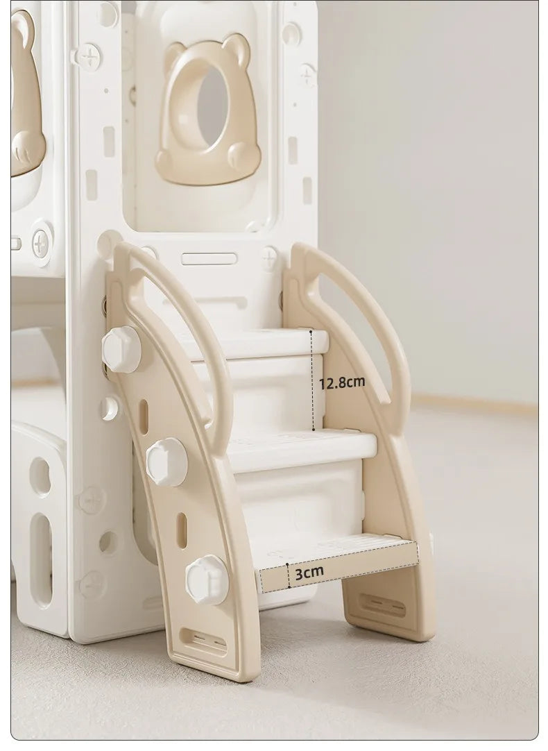 Child Toy Slide Swings Set Combo Indoor Safe Stable Kids Play Equipment Sensing Music Slide for Children From 2 To 10 Years