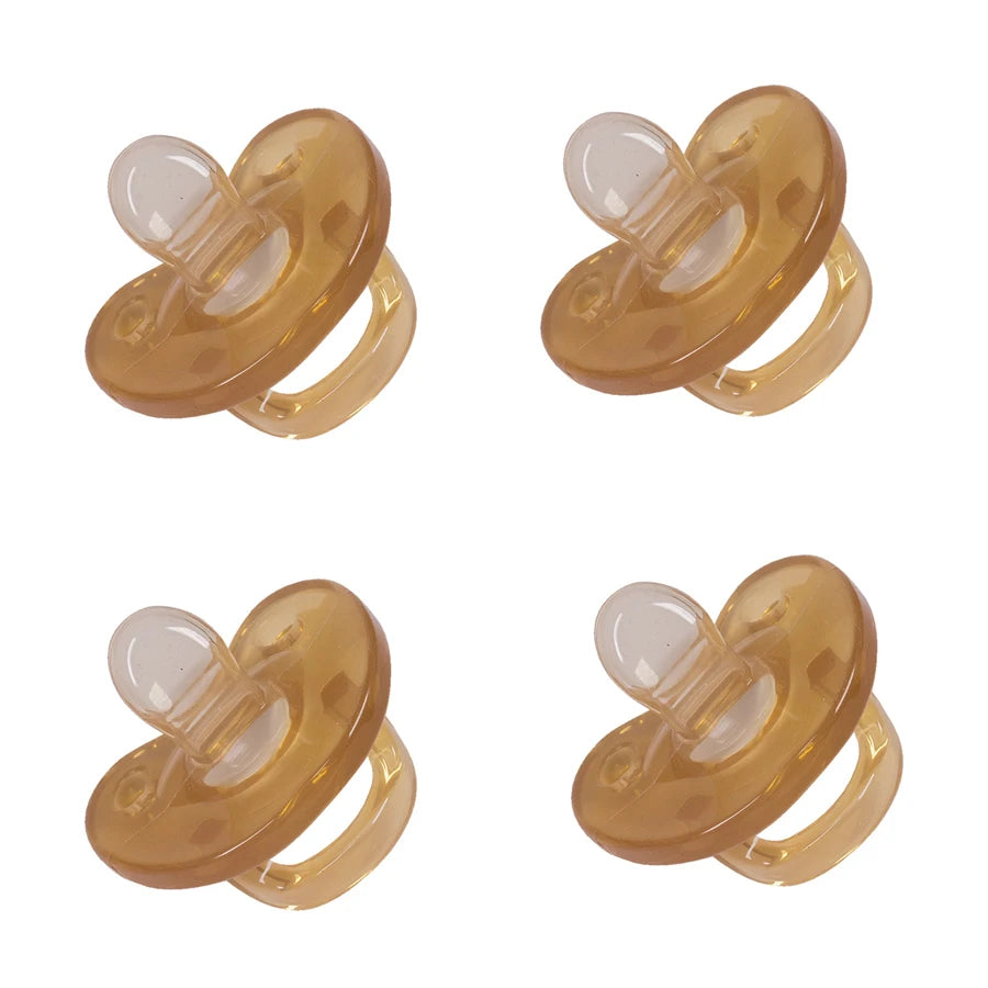 Baby Silicone Pacifier For Soothing Nighttime Sleep Flat Soft Breathable Design Baby Accessories Newborn