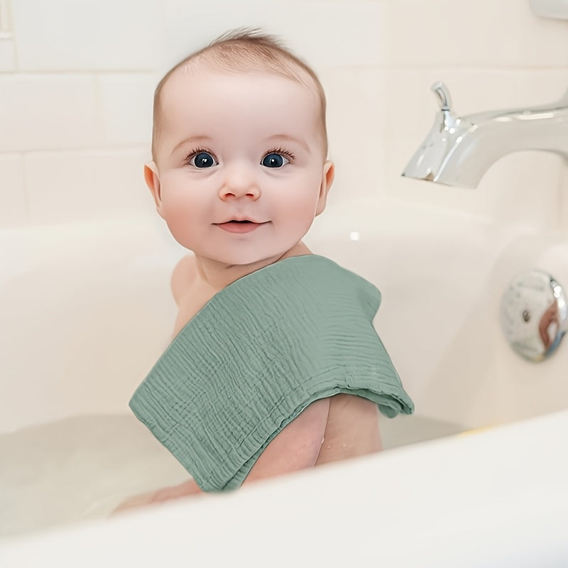 Muslin Burp Cloths - 10 Pack - 100% Cotton - Extra Soft & Absorbent - Large 20x10" - For Newborns & Infants