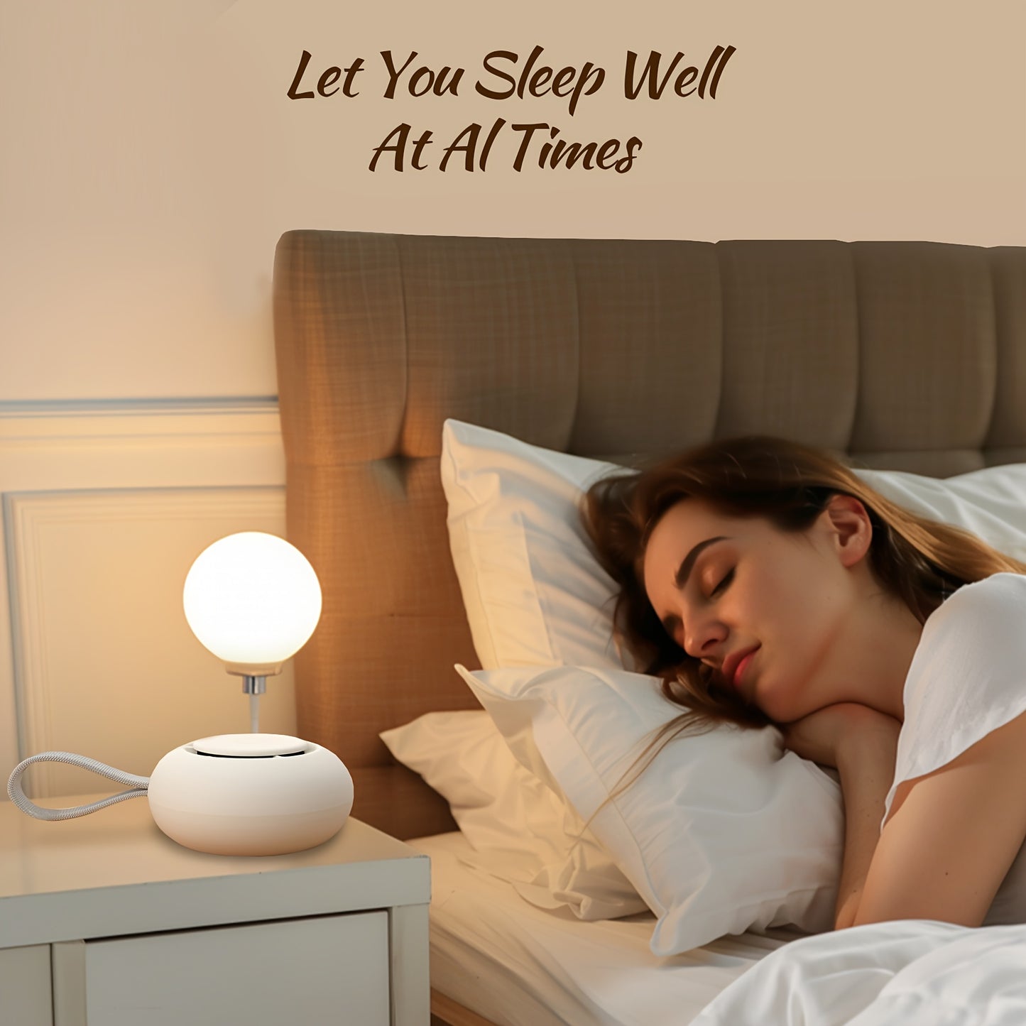 Compact Sleep Assistance Gadget: 12 Calming Sounds And White Noise, 15-Hour Battery Duration, Suitable for Strollers, A Touching Holiday Present for Loved Ones