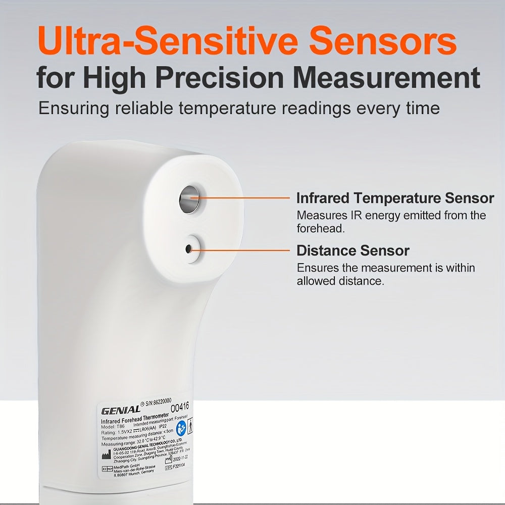 Forehead Thermometer for All Ages, FSA HSA Eligible, Digital Temporal Thermometer with Fever Alarm, Fast Accurate Results, Home & Nurse Essentials