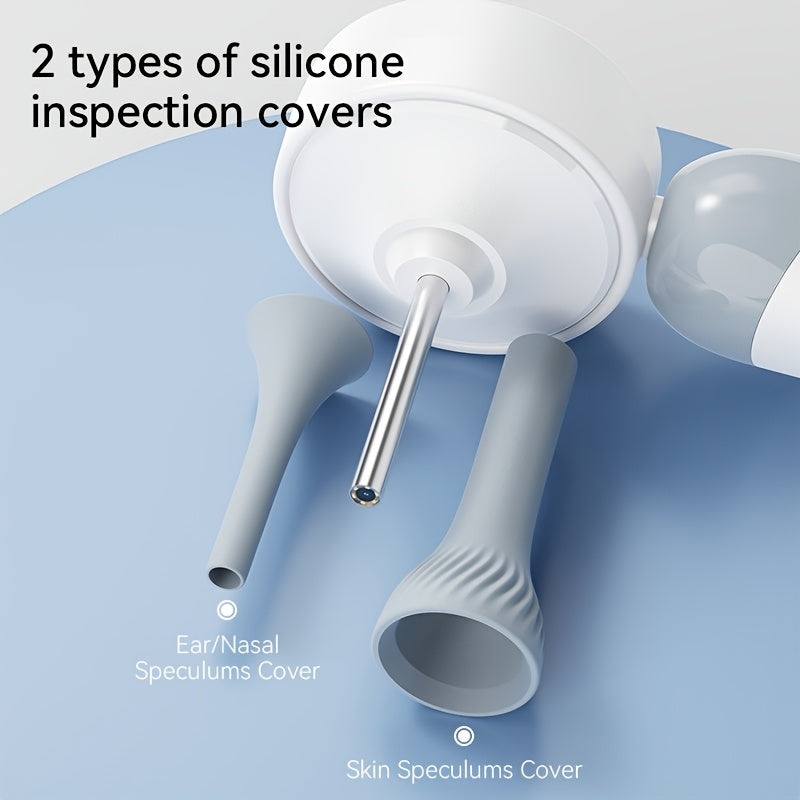 Otoscope Ear Camera With 1.38'' Screen, 1080P Ear Scope With 4 LEDs, 12 Silicone Specula Tips, Support Photo And Video, PC View, Ideal Pocket Otoscope For Home Use, And Pets