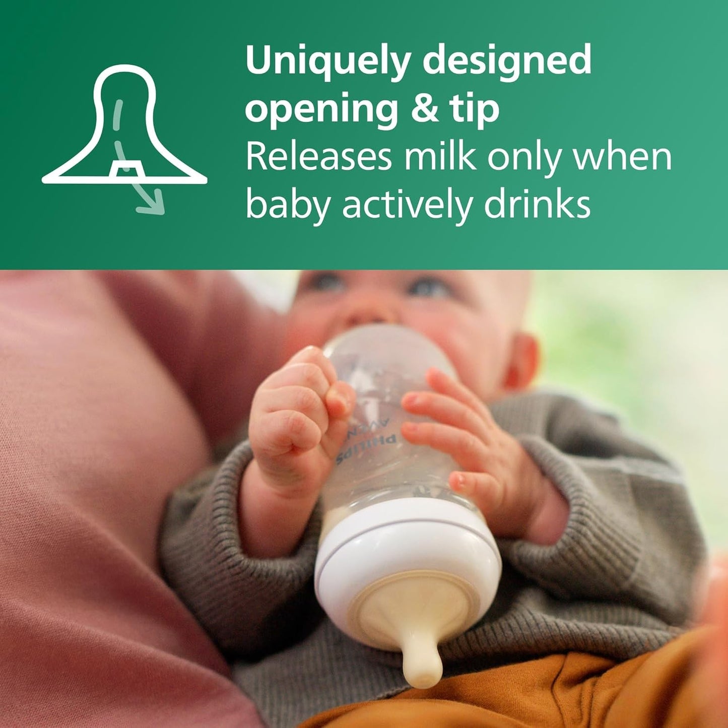 Philips Natural Baby Bottles with Natural Response Nipples Medium Flow