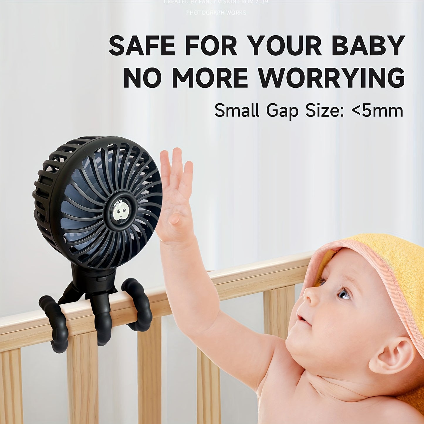 Booqiboy'S Adorable Octopus Fan Is Crafted from Silicone, Making It Safe for Skin. It Features a Flexible Tripod Clip, Offers Three Speed Options, And Can Be Used As a Handheld Fan. This Battery-Operated Device Is Detachable