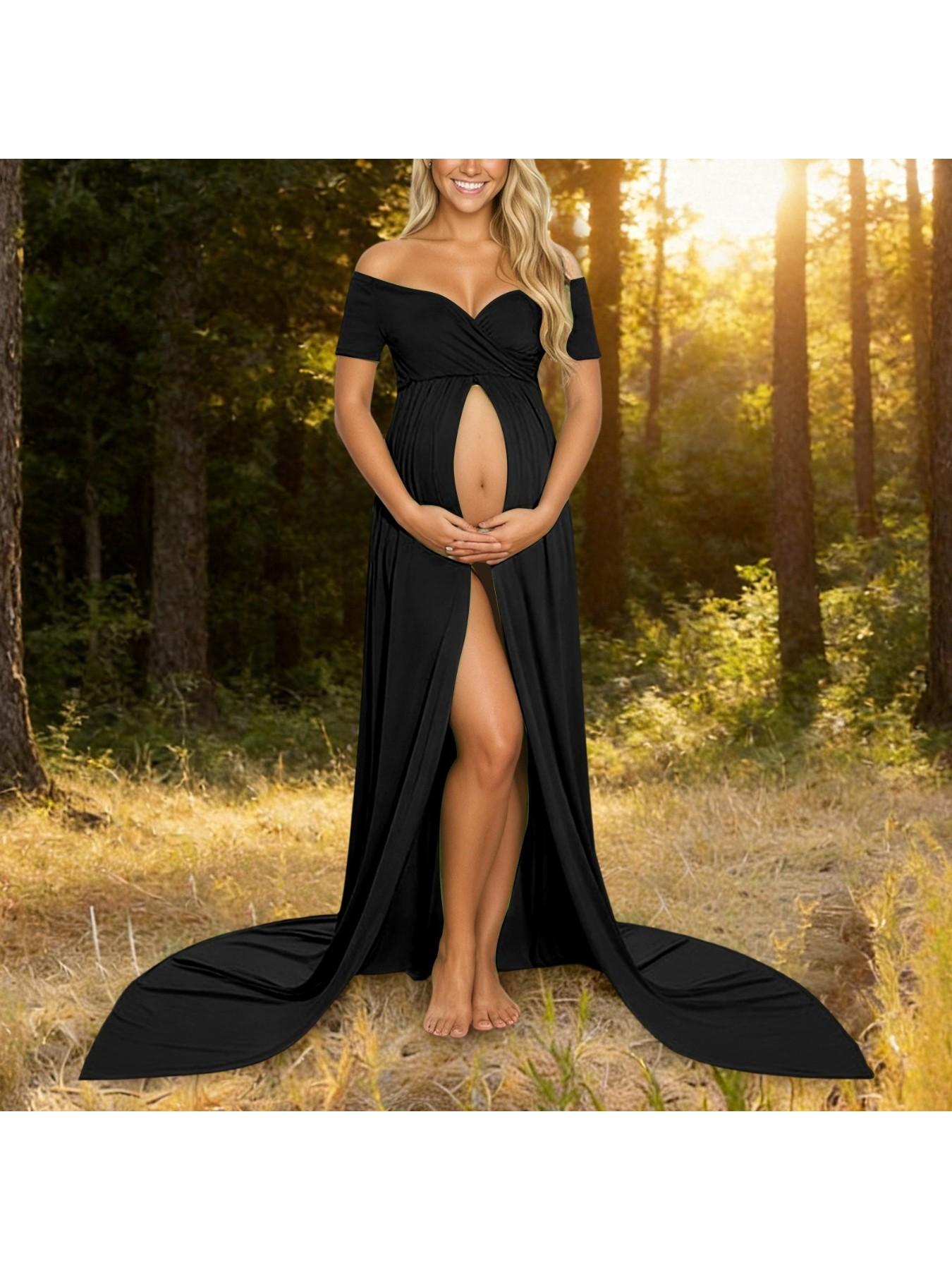Maternity Elegant Photoshoot Dress, Perfect for Capturing Pregnancy Moments