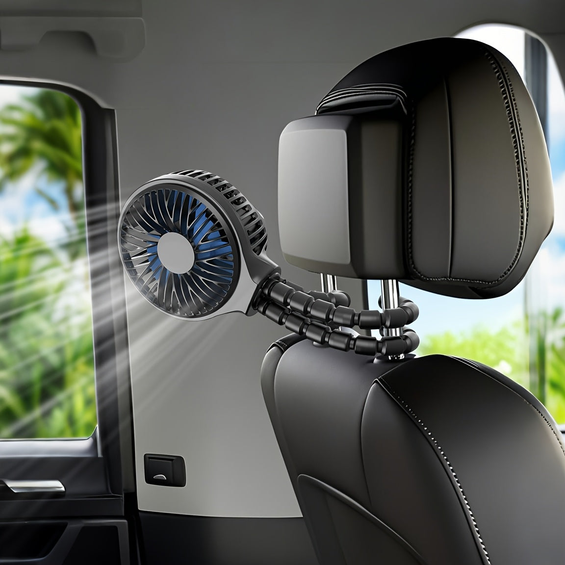 Rechargeable Portable Fan with 3 Speeds And Rotatable Handheld - Battery Powered Stroller Fan, Flexible Tripod Clip On Fan for Car Seat Crib Bike Treadmill